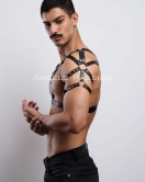 Erkek Harness, Erkek PartyWear, Deri Erkek Parti Elbise Aksesuarı - APFTM6