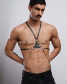 Erkek Omuz Harness - Seksi Erkek Deri Harness - Gay Harness İç Giyim - APFTM28