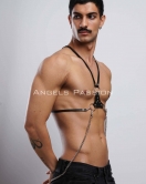 Erkek Omuz Harness - Seksi Erkek Deri Harness - Gay Harness İç Giyim - APFTM28