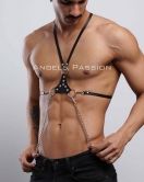 Erkek Omuz Harness - Seksi Erkek Deri Harness - Gay Harness İç Giyim - APFTM28