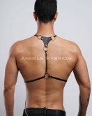 Erkek Omuz Harness - Seksi Erkek Deri Harness - Gay Harness İç Giyim - APFTM28