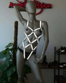 Erotik İç Giyim Reflektörlü Harness - APFT368