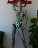 Erotik İç Giyim Reflektörlü Seksi Body Harness