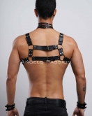 Gay Fantazi Giyim, Erkek Partywear, Tecnowear, Erkek Göğüs Harness- APFTM55