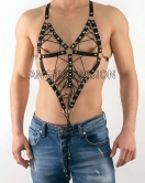 Göğüs Üzeri Lastik Harness - Seksi Erkek Lastik Harness Modelleri - Lastik Gay İç Giyim - APFTM70