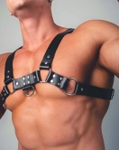 Göğüs Üzeri Seksi Deri Erkek Harness - APFTM52