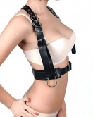 Halka Detaylı Şık Deri Harness, Seksi Harness Kemer - APFT986