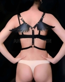 Kanatlı Şık ve Seksi Deri Harness - APFT642