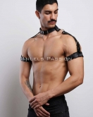 Kol - Boyun - ve Omuz Detaylı Şık Erkek Harness, Erkek Partywear - APFTM90