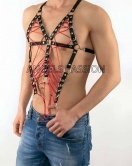 Lastik Erkek Harness - Özel Üretim Erkek Harness - Seksi Lastik Erkek Harness - APFTM64