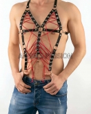 Lastik Erkek Harness - Özel Üretim Erkek Harness - Seksi Lastik Erkek Harness - APFTM64