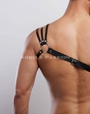 Omuzu Detaylı Şık Erkek Omuz Harness - Erkek Göğüs Harness - APFTM45