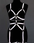 Reflektörlü Full Body Harness, Karanlıkta Yansıyan Dansçı Aksesuar - APFT461