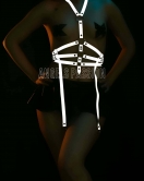 Reflektörlü Seksi Jartiyer Body Harness İç Giyim - APFT16