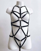 Seksi Deri Vücut Harness - APFT316