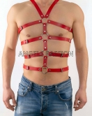 Seksi Erkek Body Harness, Deri Erkek Body Harness - APFTM54