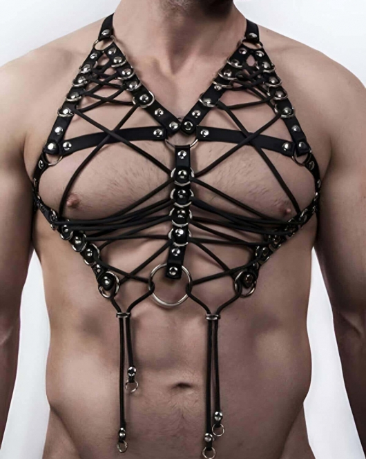 Seksi Erkek İç Giyim Lastik Harness - APFTM70