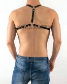 Seksi Erkek Üst Lastik Harness - APFTM59