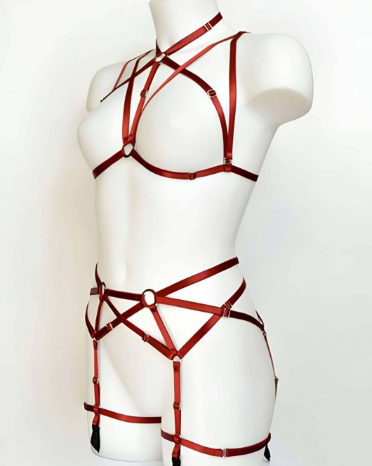 Seksi İç Çamaşırı Harness Takım - APFT161