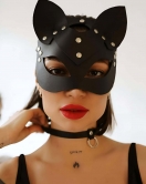 Seksi Maske ve Choker-tasma Takım - APFT784