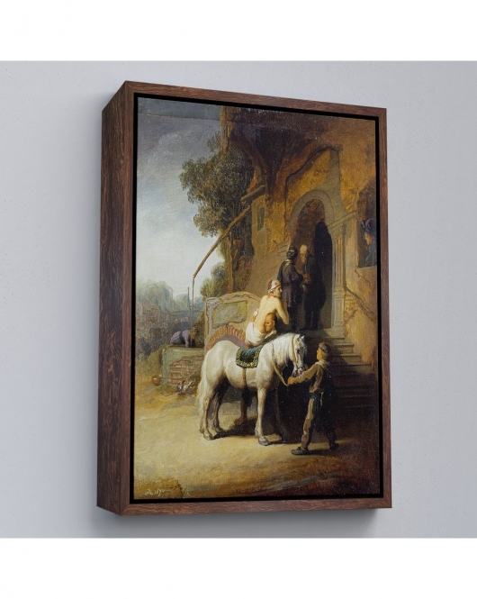 Çerçeveli Rembrandt - İyi Samiriyeli Tablo - The Good Samaritan-7430