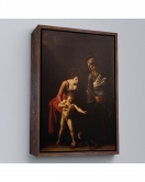 Çerçeveli Caravaggio - Madonna Ve Çocuk, Aziz Anne İle Tablo-7359