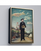 Çerçeveli Henri Rousseau Kendi Tablosu - Self-Portrait-7361