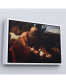 Çerçeveli Caravaggio - İsanın Kurban Edilmesi Tablo - Sacrifice Of Isaac-7121