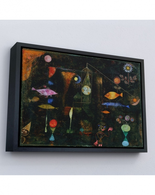 Çerçeveli Paul Klee - Sihirli Balık Tablo - Fish Magic-7109