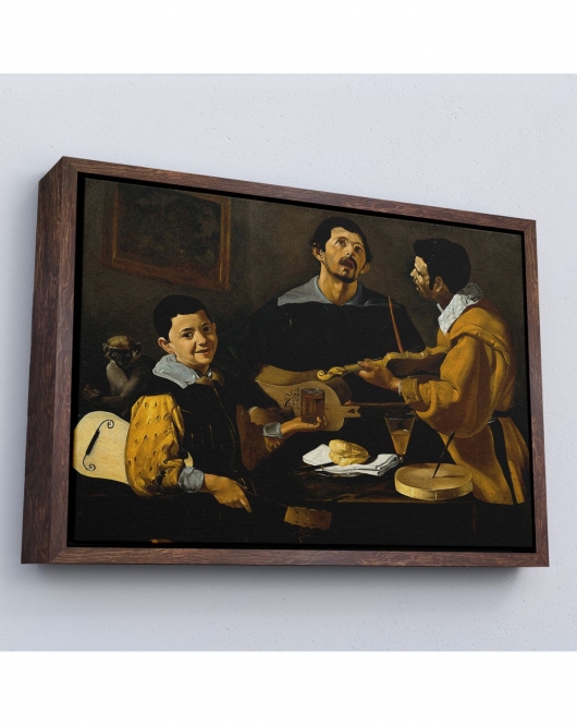 Çerçeveli Diego Velazquez - Üç Müzisyen Tablo - Three Musicians-7147