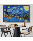 Çerçeveli Vincent Van Gogh - Yıldızlı Geceler Tablo - Starry Night-7172