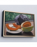 Çerçeveli Auguste Herbin - Kavunlu Natürmort - Still Life With Melon-7101