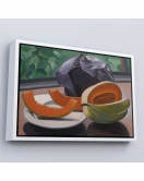 Çerçeveli Auguste Herbin - Kavunlu Natürmort - Still Life With Melon-7101