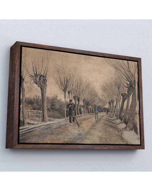 Çerçeveli Vincent Van Gogh - Etten'De Yol Tablosu - Road İn Etten-7186