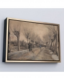 Çerçeveli Vincent Van Gogh - Etten'De Yol Tablosu - Road İn Etten-7186