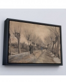 Çerçeveli Vincent Van Gogh - Etten'De Yol Tablosu - Road İn Etten-7186