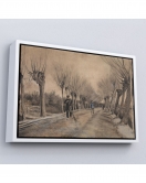 Çerçeveli Vincent Van Gogh - Etten'De Yol Tablosu - Road İn Etten-7186