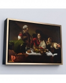 Çerçeveli Caravaggio - Emmaus'Ta Akşam Yemeği Tablo - Supper At Emmaus-7137