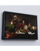 Çerçeveli Caravaggio - Emmaus'Ta Akşam Yemeği Tablo - Supper At Emmaus-7137