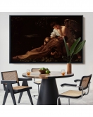 Çerçeveli Caravaggio - Saint Francis Of Assisi İn Ecstasy Tablo-7123