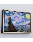 Çerçeveli Vincent Van Gogh - Yıldızlı Geceler Premium Görüntü Tablosu-7163