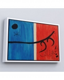 Çerçeveli Joan Miro - El Vol De L'Alosa Çalışması Tablo-7135