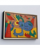 Çerçeveli Joan Miro Soyut Sanat Tablosu-7068