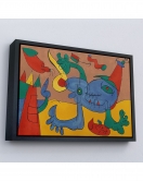 Çerçeveli Joan Miro Soyut Sanat Tablosu-7068