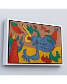 Çerçeveli Joan Miro Soyut Sanat Tablosu-7068