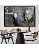 Çerçeveli Albert Einstein Tablosu-7246