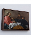 Çerçeveli Diego Velázquez - Emmaus'Ta Akşam Yemeği Tablo - The Supper At Emmaus-7145