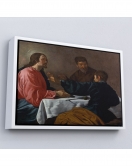 Çerçeveli Diego Velázquez - Emmaus'Ta Akşam Yemeği Tablo - The Supper At Emmaus-7145