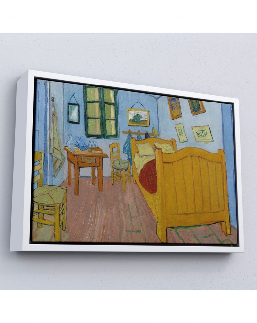 Çerçeveli Vincent Van Gogh - Arles'Ta Yatak Odası Tablosu - Bedroom İn Arles-7179