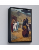 Çerçeveli Edgar Degas - İskender Ve Bucephalus Tablosu-8056